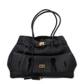 Smooth Calfskin Medium Bel Air Carry All Bag Black