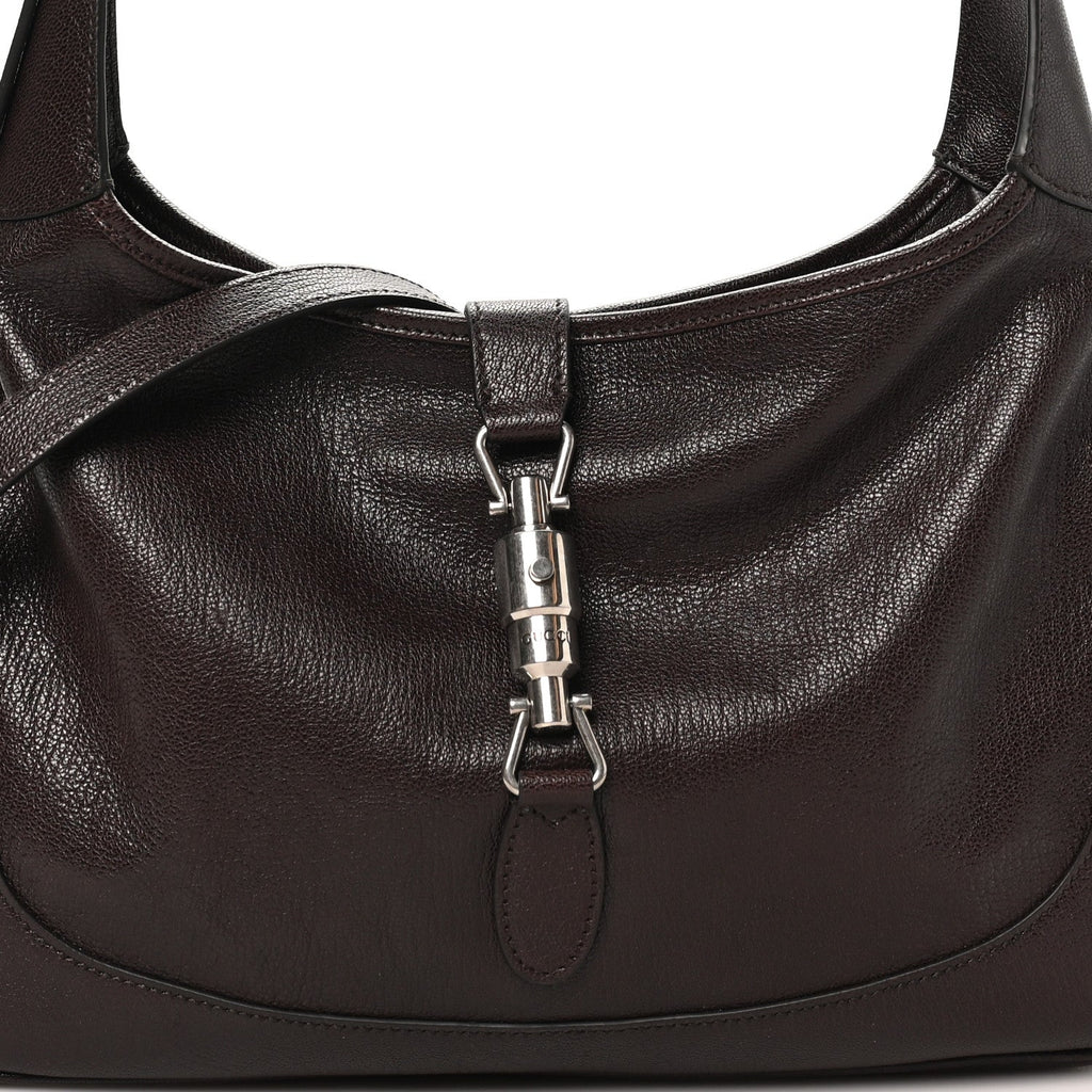 Goatskin Medium Jackie 1961 Hobo Dark Brown