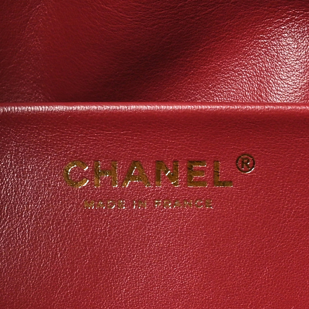 Grained Calfskin Small Souplissimo Maxi Flap Dark Beige