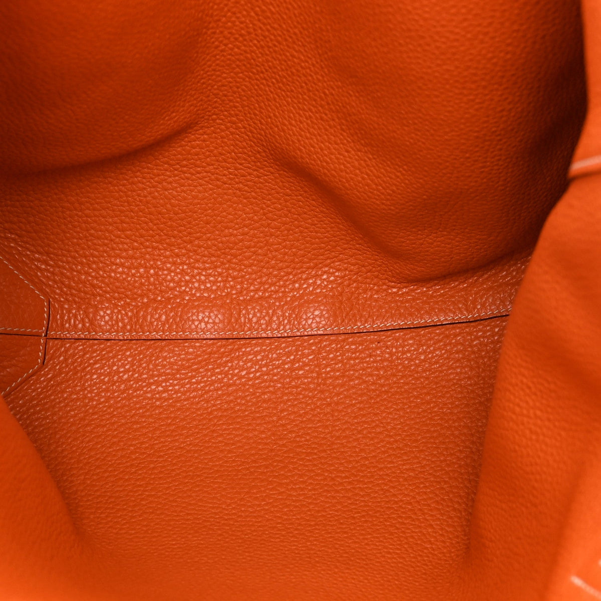 Taurillon Clemence Double Sens 45 Reversible Tote Orange Gold