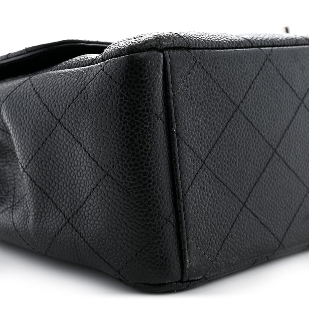 Caviar Quilted Maxi Double Flap Black