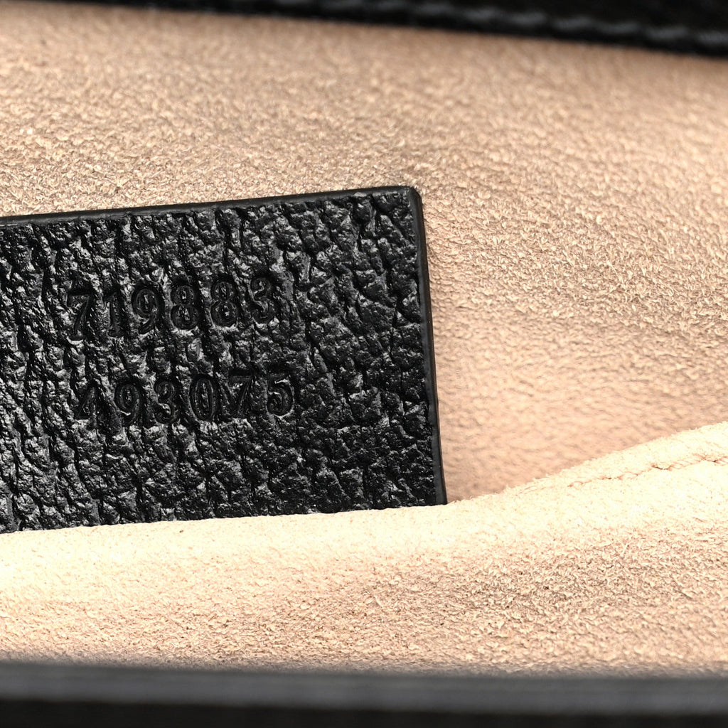 Calfskin GG Web Small Ophidia Chain Shoulder Bag Black