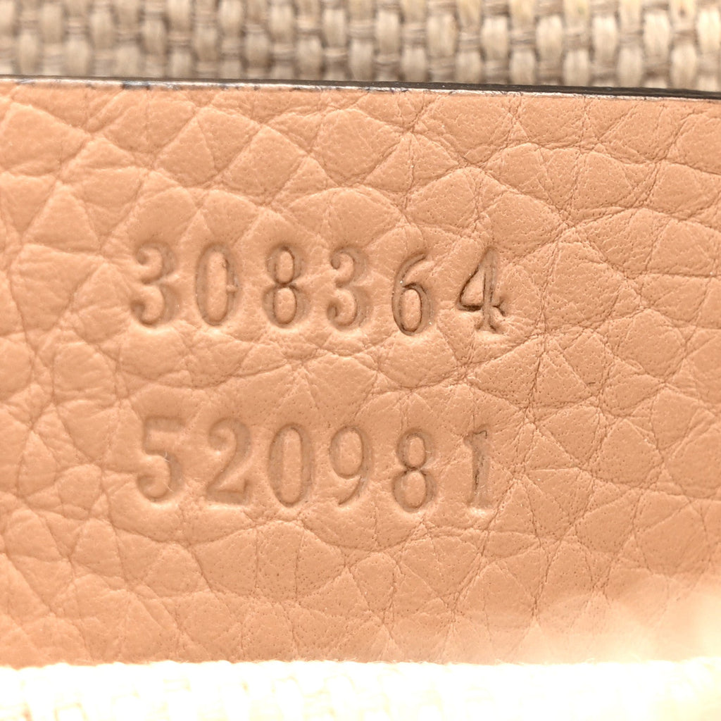 Pebbled Calfskin Small Soho Disco Bag Camelia