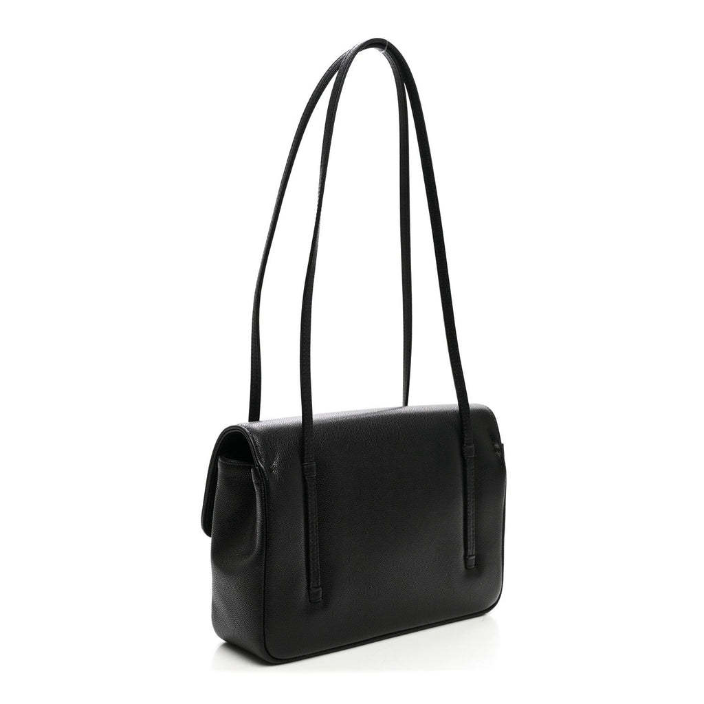 Shiny Caviar Preppy Coco Small Flap Black