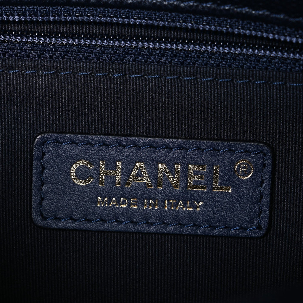 Caviar Quilted Mini CC You Flap Navy