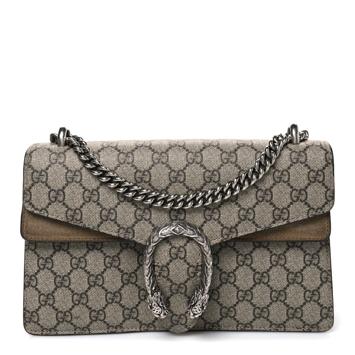GG Supreme Monogram Small Dionysus Shoulder Bag Taupe