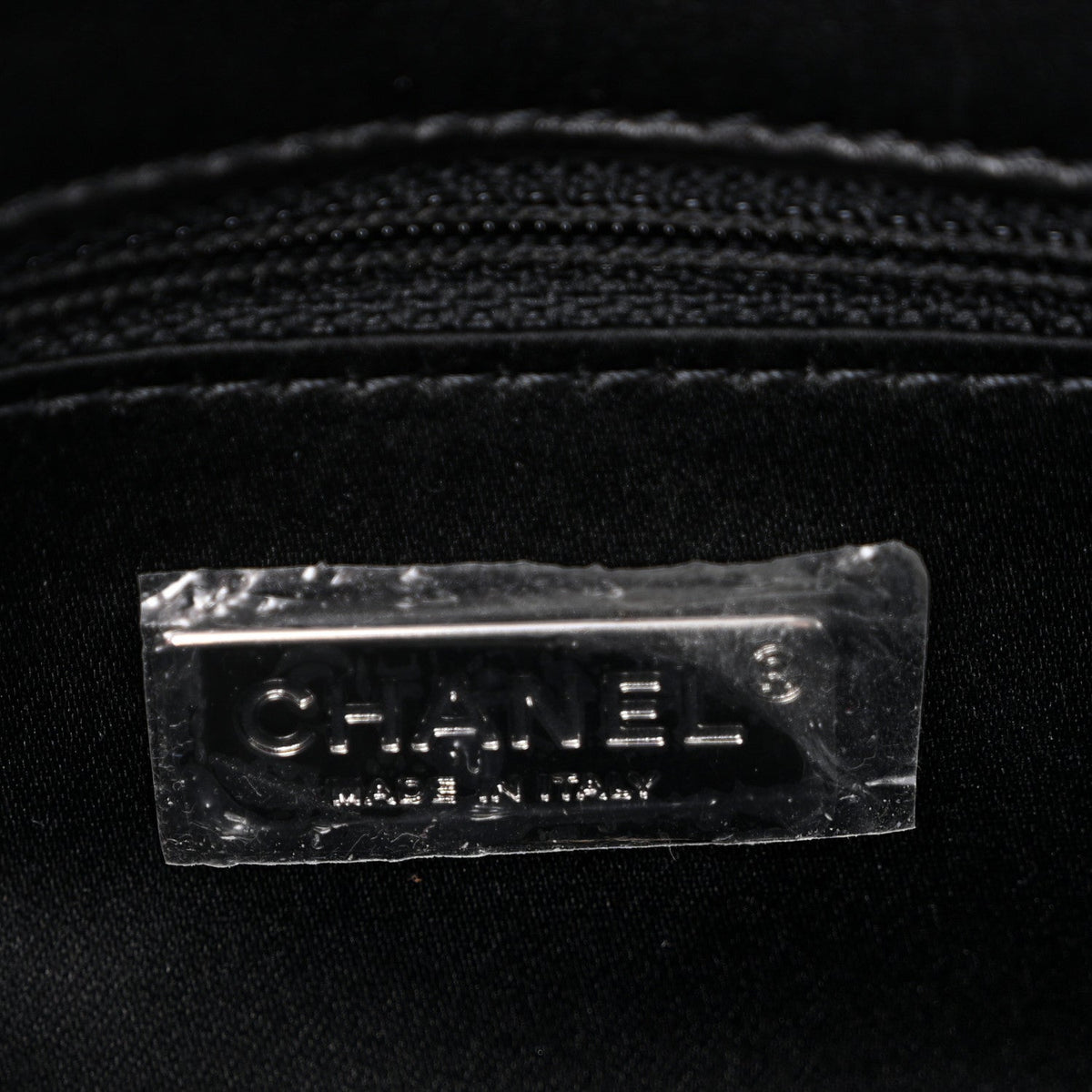 Sequin Quilted Small Single Flap Black