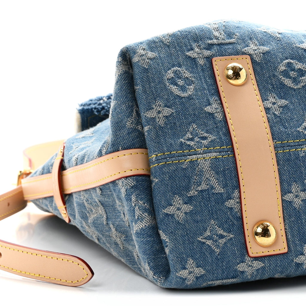 Monogram Denim CarryAll MM Blue