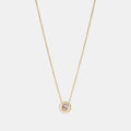 Coach Outlet Open Circle Stone Strand Necklace