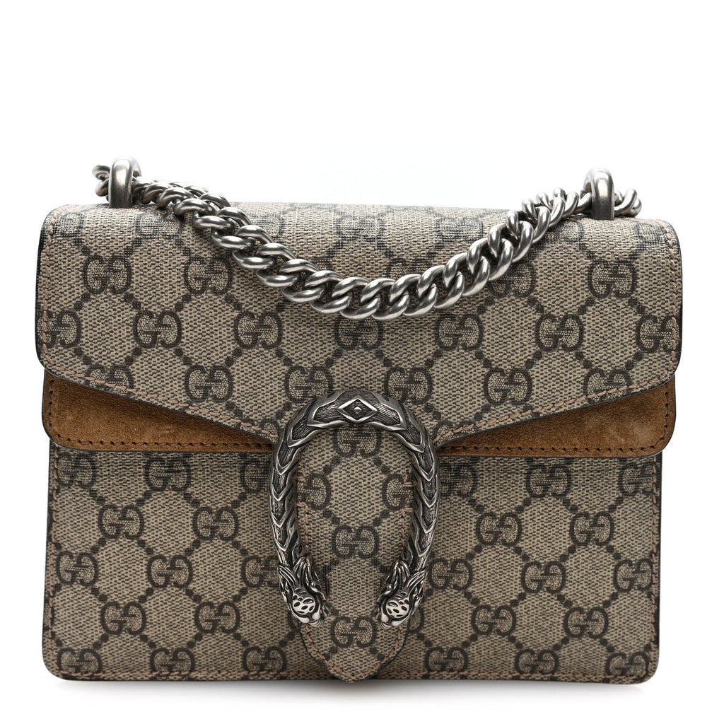 GG Supreme Monogram Mini Dionysus Shoulder Bag Taupe