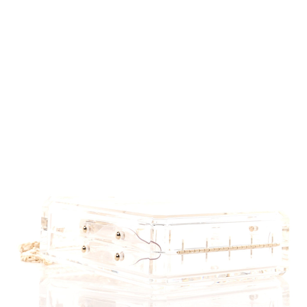 Transluscent Plexiglass Perfume Bottle Clutch