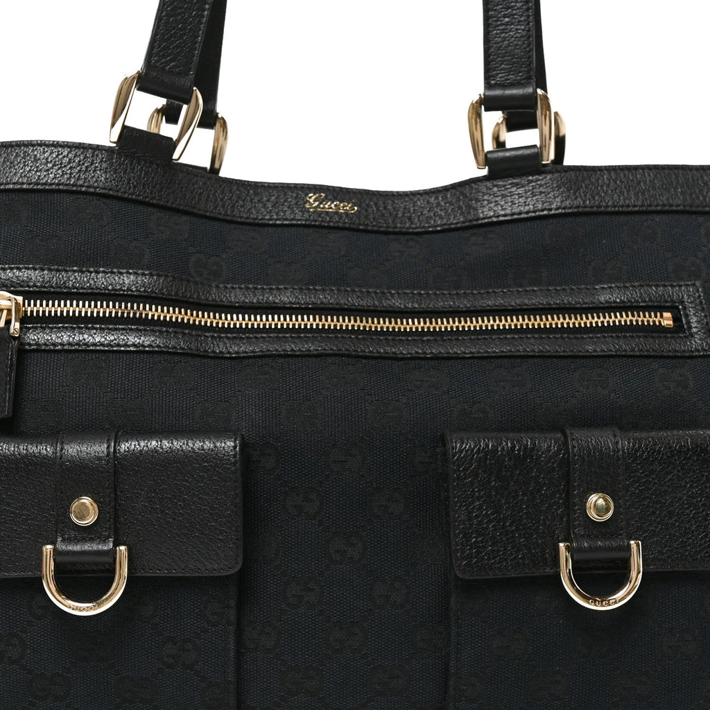Monogram Abbey D Ring Tote Black