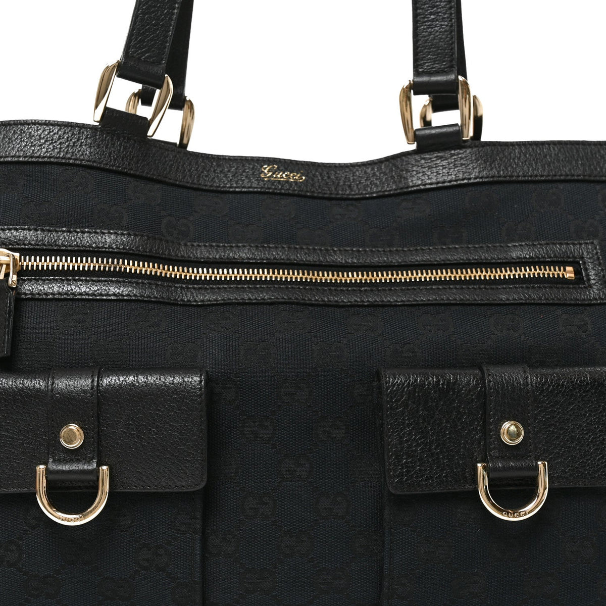 Monogram Abbey D Ring Tote Black