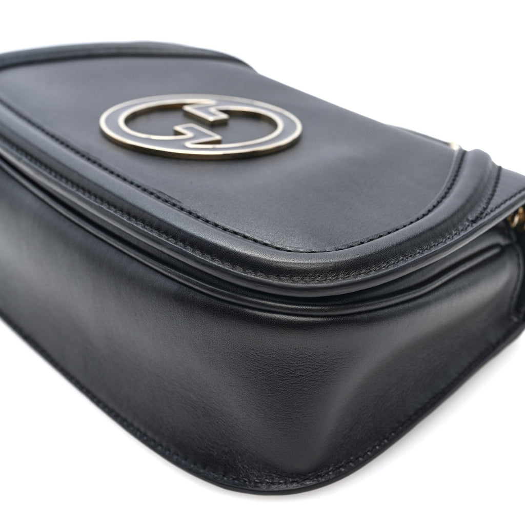Calfskin Blondie Medium Shoulder Bag Black