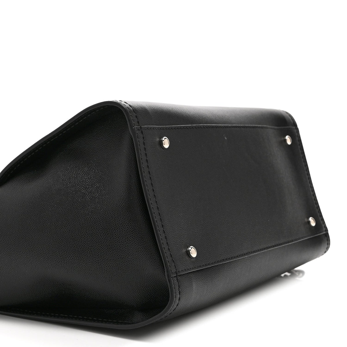 Caviar Small Studded Deauville Tote Black