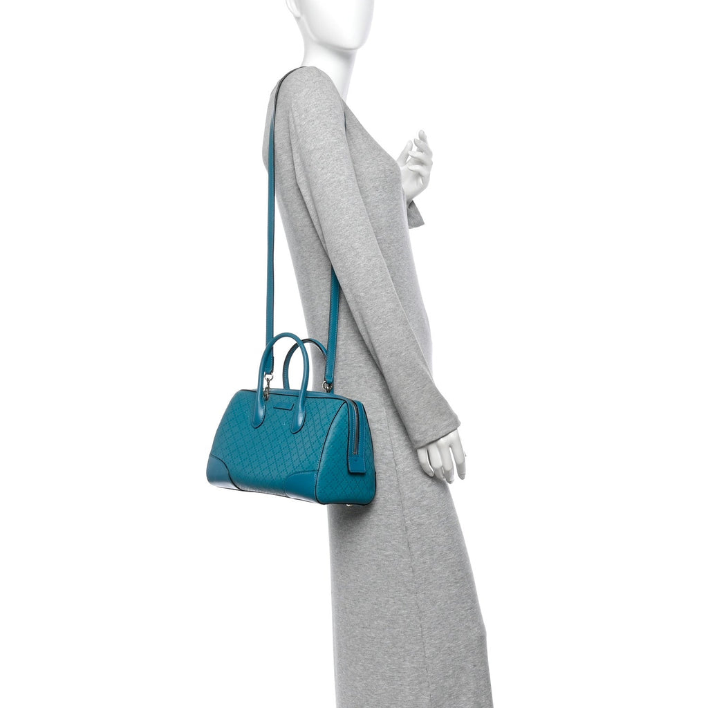 Hilary Lux Bright Diamante Top Handle Bag Deep Cobalt