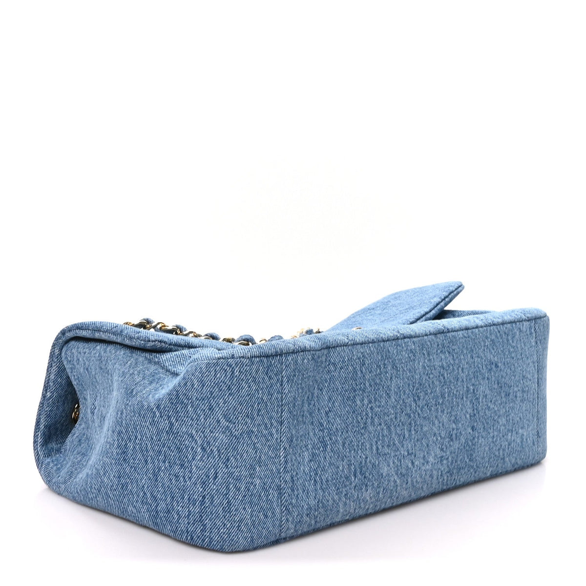 Denim Small Souplissimo Maxi Flap Blue