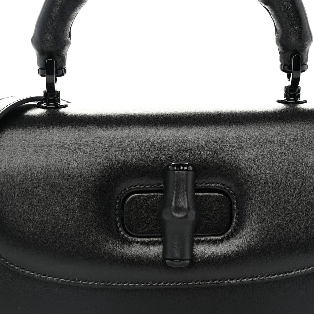 Calfskin Medium Bamboo Diva Black