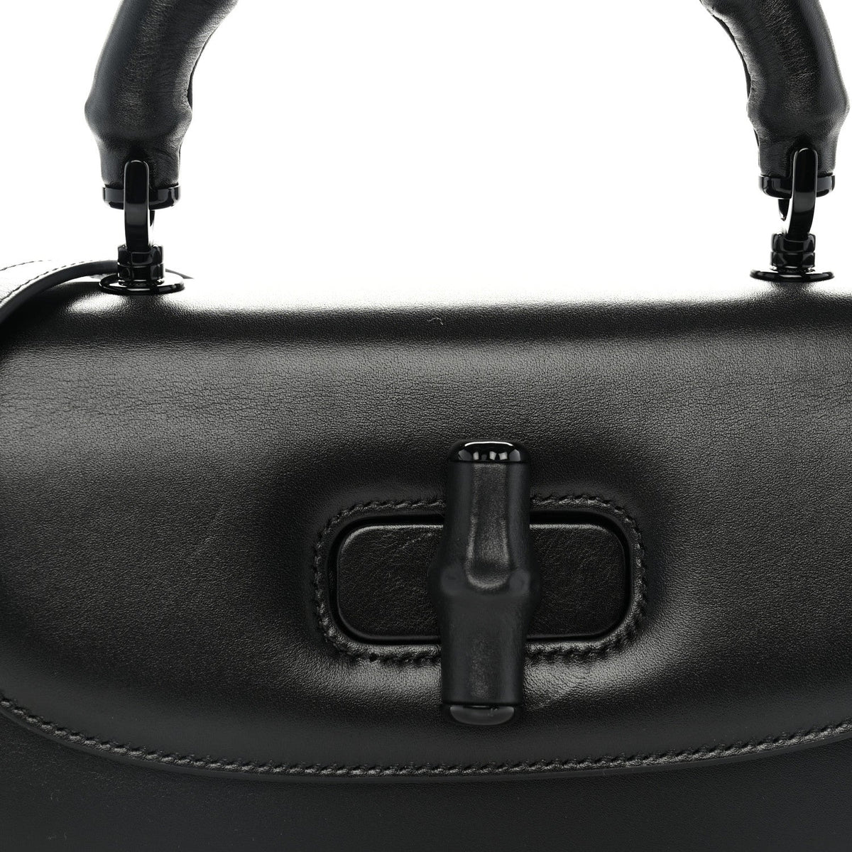 Calfskin Medium Bamboo Diva Black