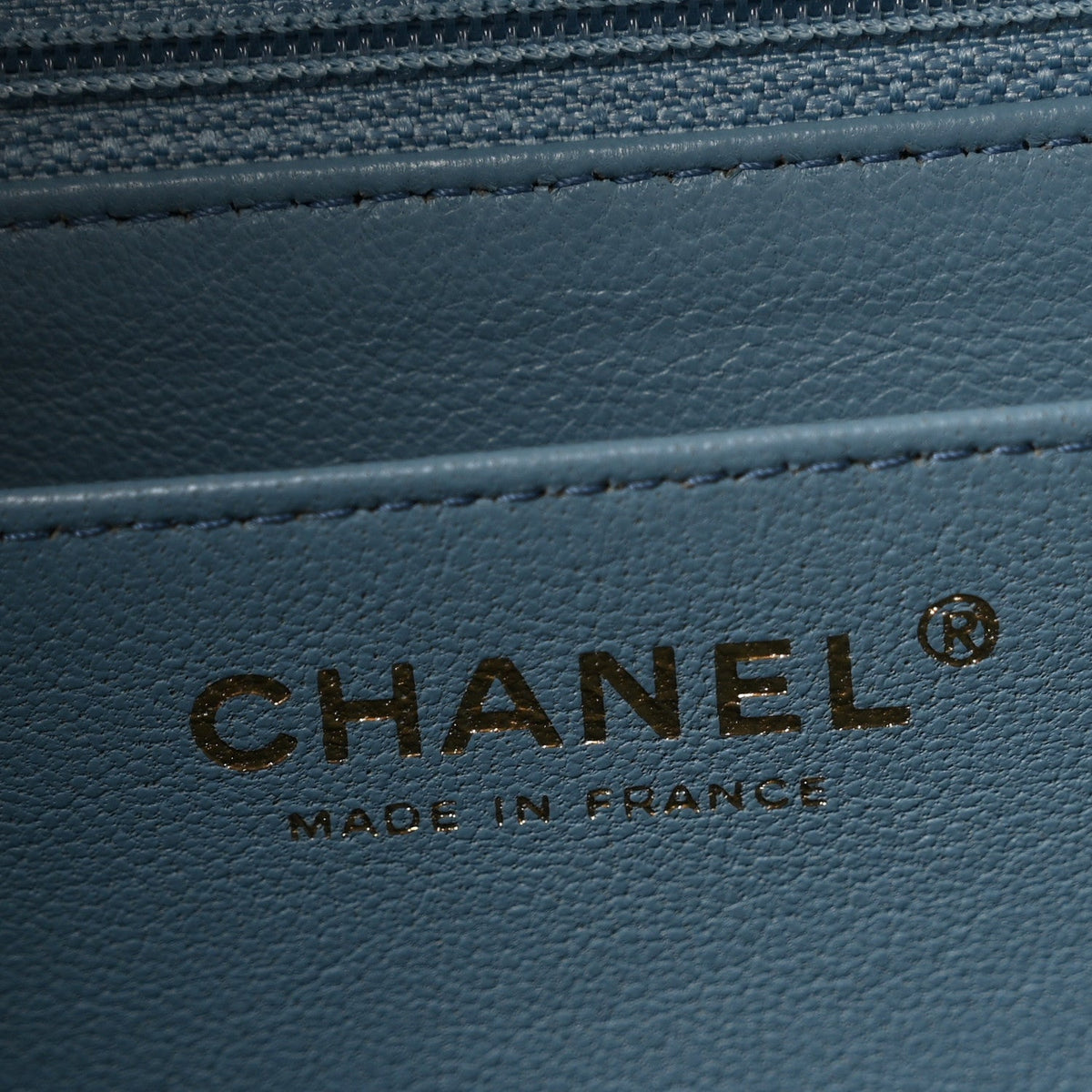 Lambskin Degrade Quilted Maxi Single Flap Light Blue