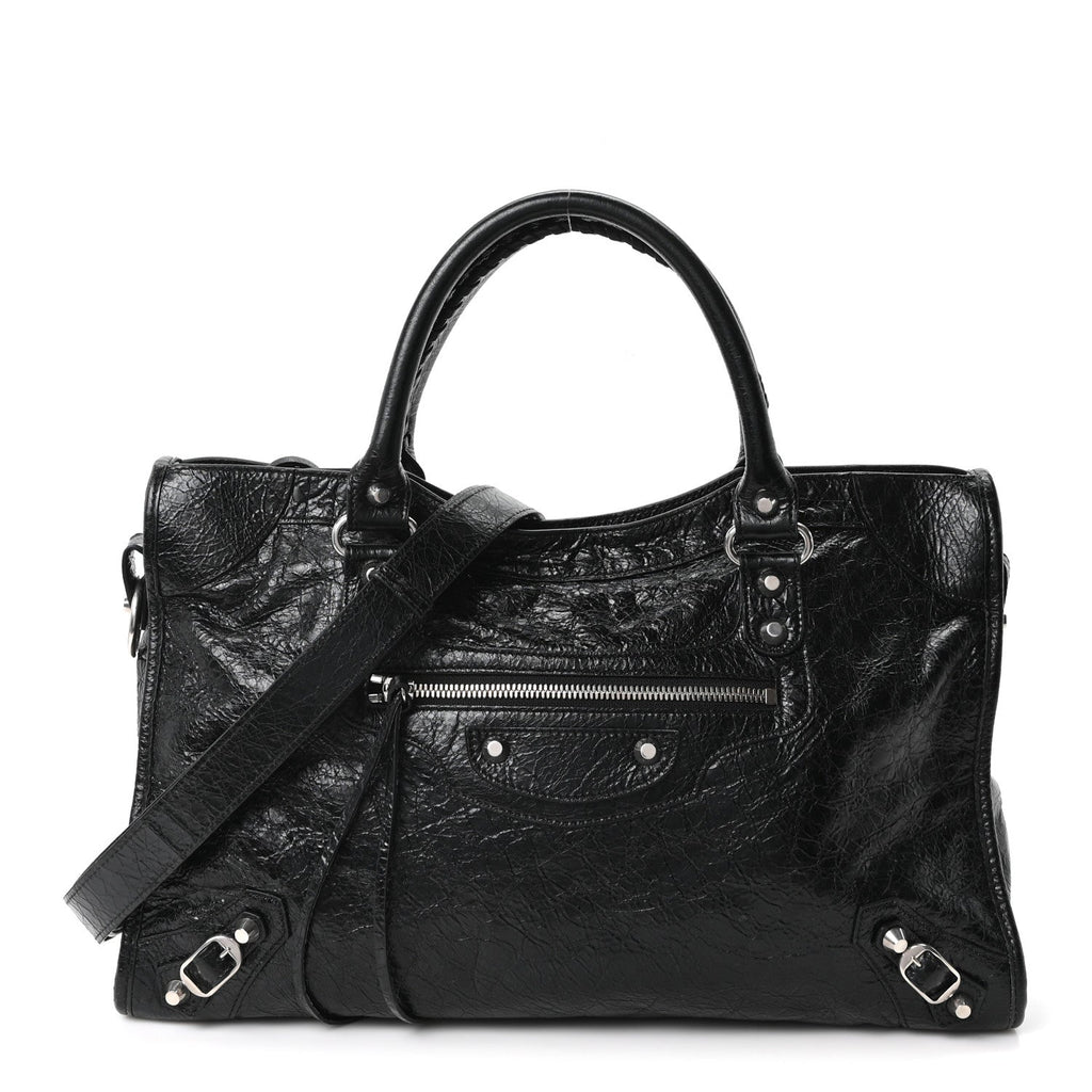 Agneau Arena Silver Hardware Medium Le City Black