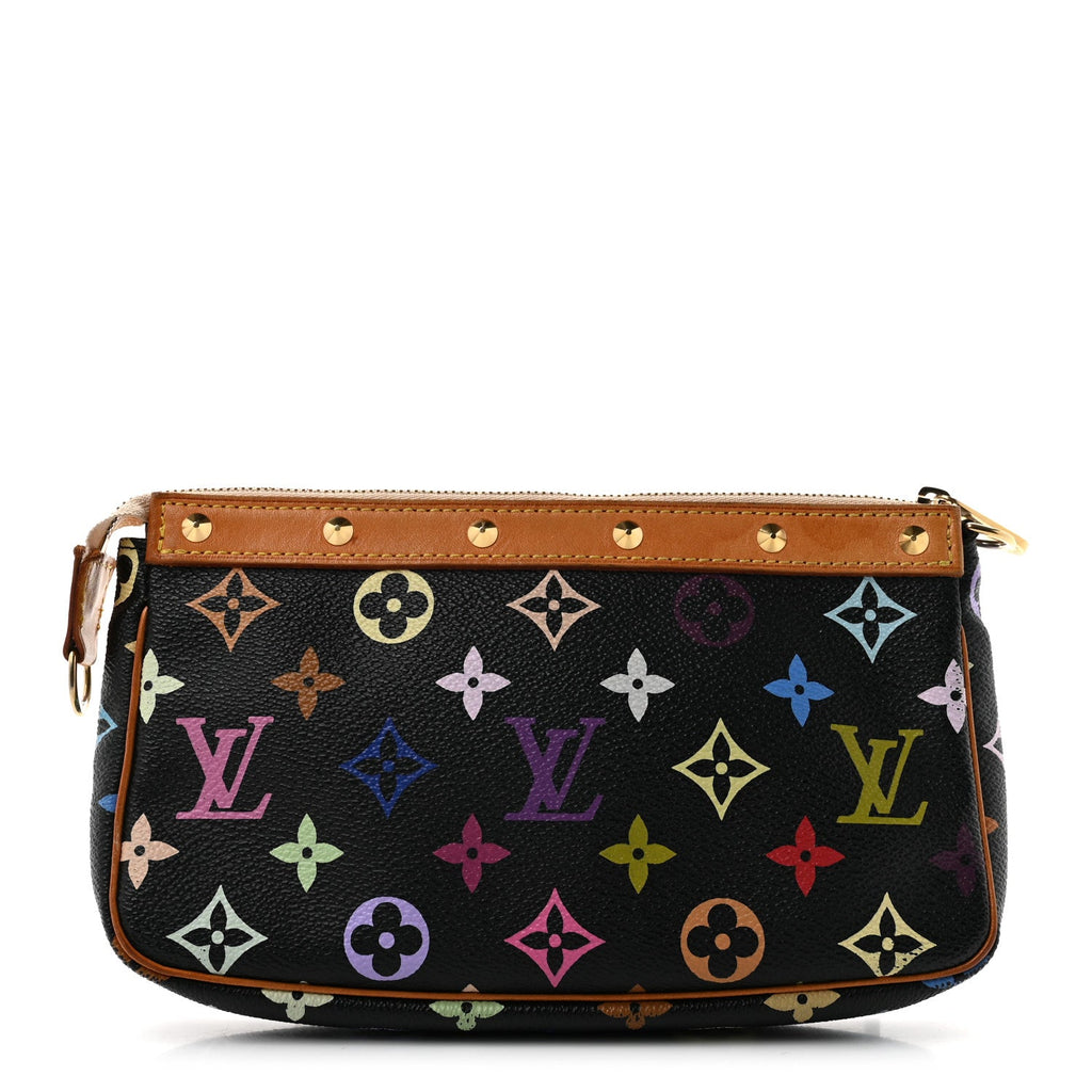 Monogram Multicolor Pochette Accessories Black