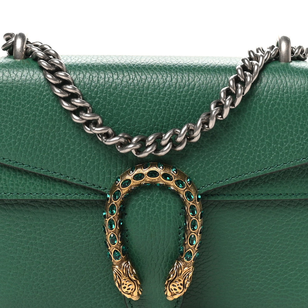 Calfskin Mini Dionysus Shoulder Bag Emerald