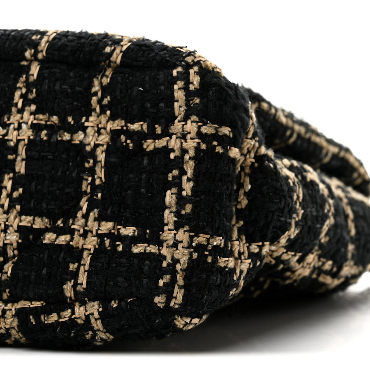 Tweed Quilted Medium Chanel 19 Flap Black Beige