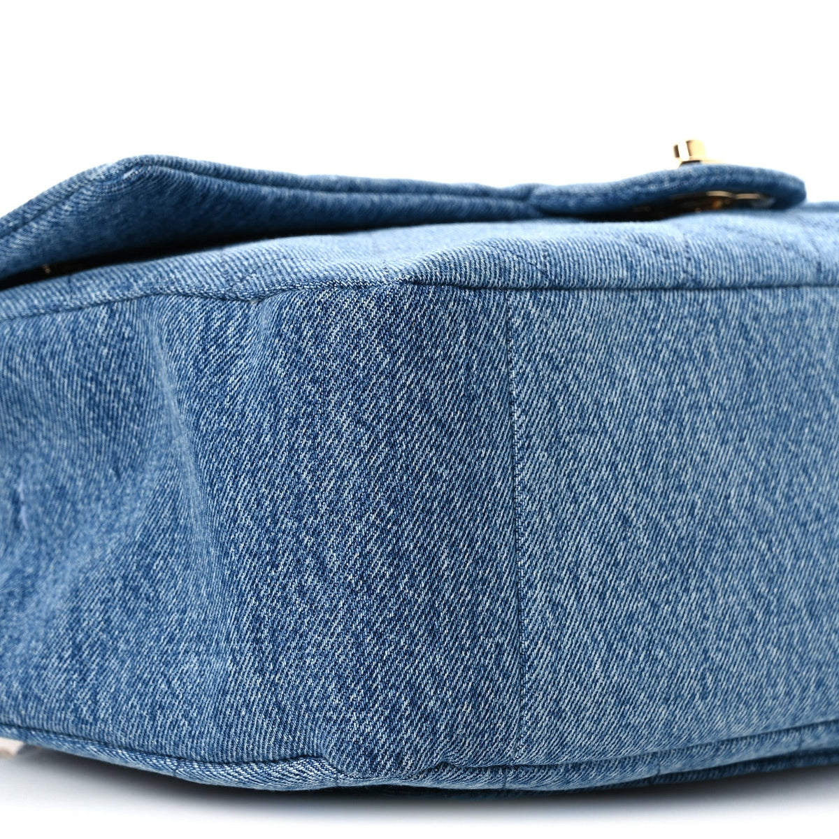 Denim Small Souplissimo Maxi Flap Blue