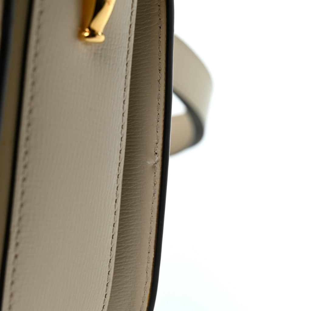 GG Supreme Monogram Horsebit 1955 Shoulder Bag Beige Mystic White
