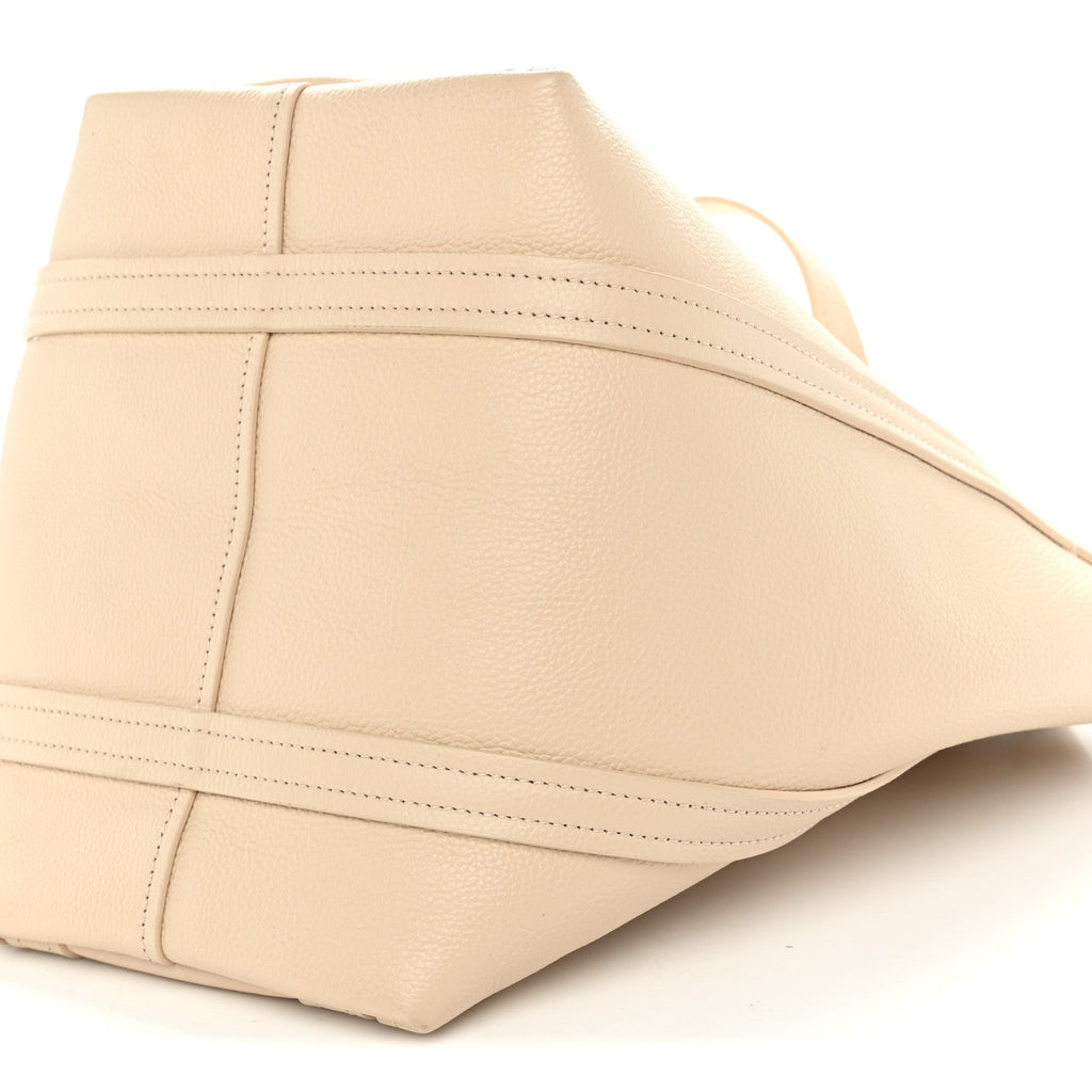 Grained Calfskin XS Everyday North South Shoulder Tote Bag Beige
