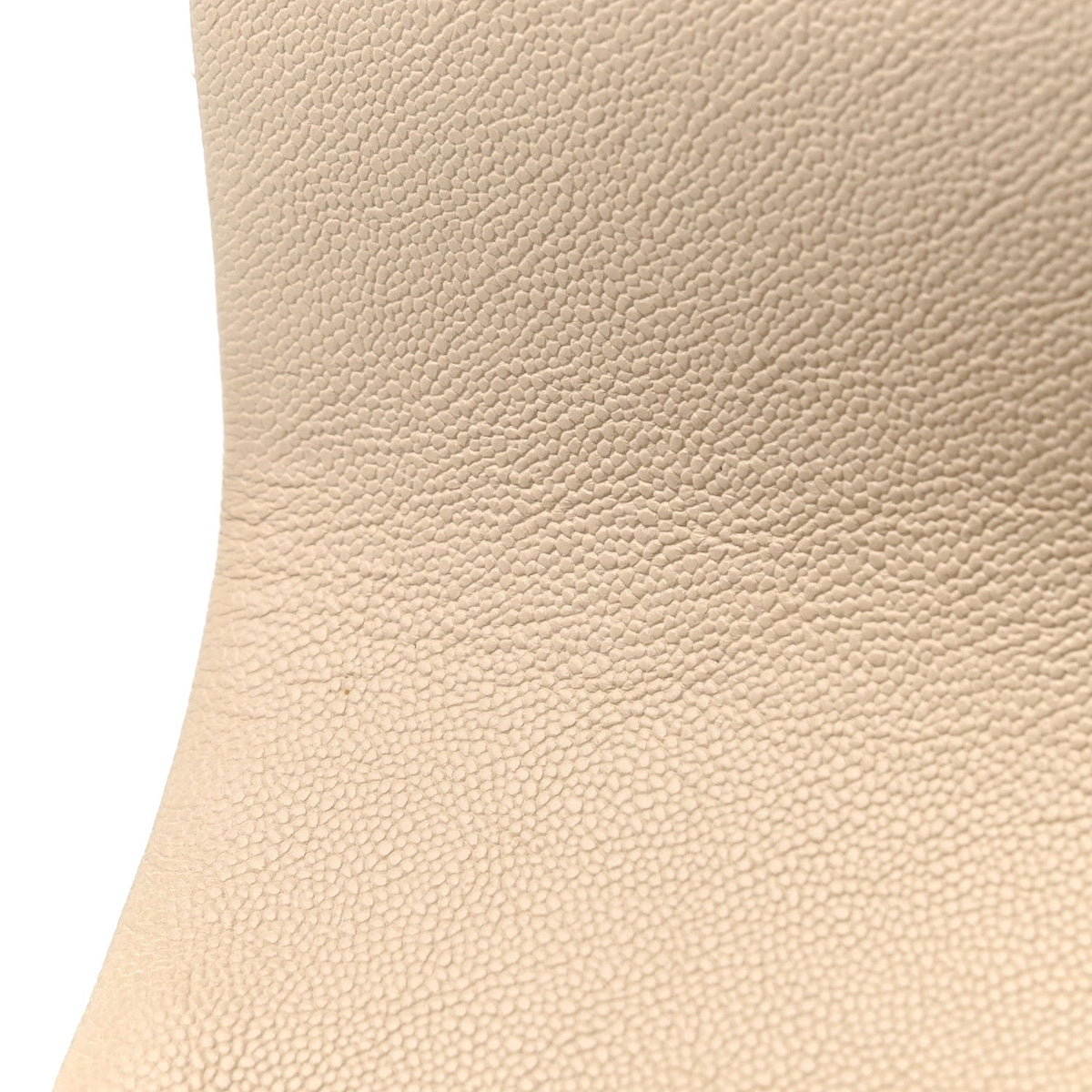 Caviar Quilted Mini Top Handle Rectangular Flap Beige