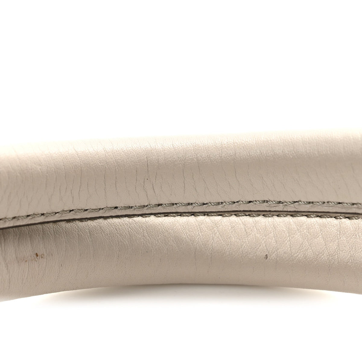 Grained Calfskin Softbit Medium Shoulder Bag Light Grey