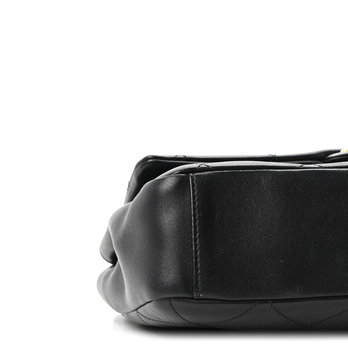 Lambskin A Real Catch Flap Bag Black