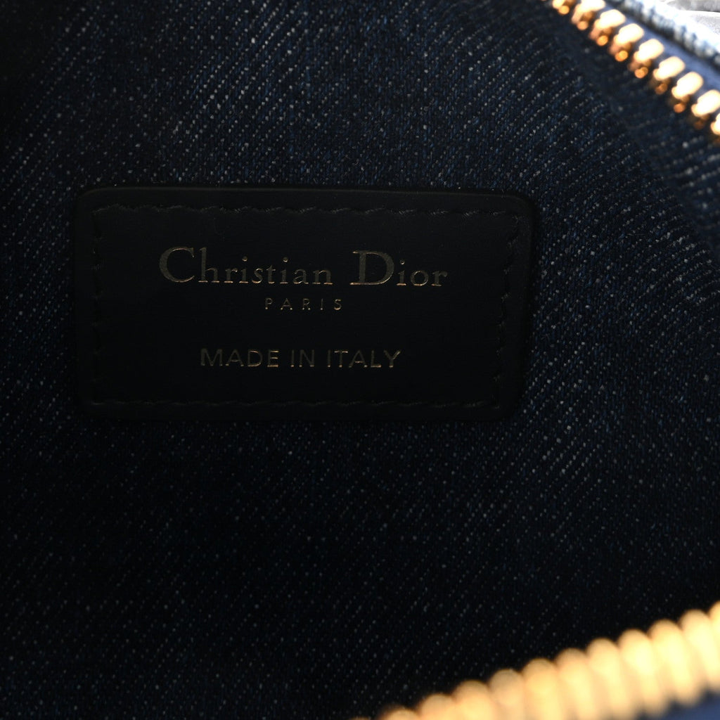 Denim Oblique Nano Groove 17 Bag Blue
