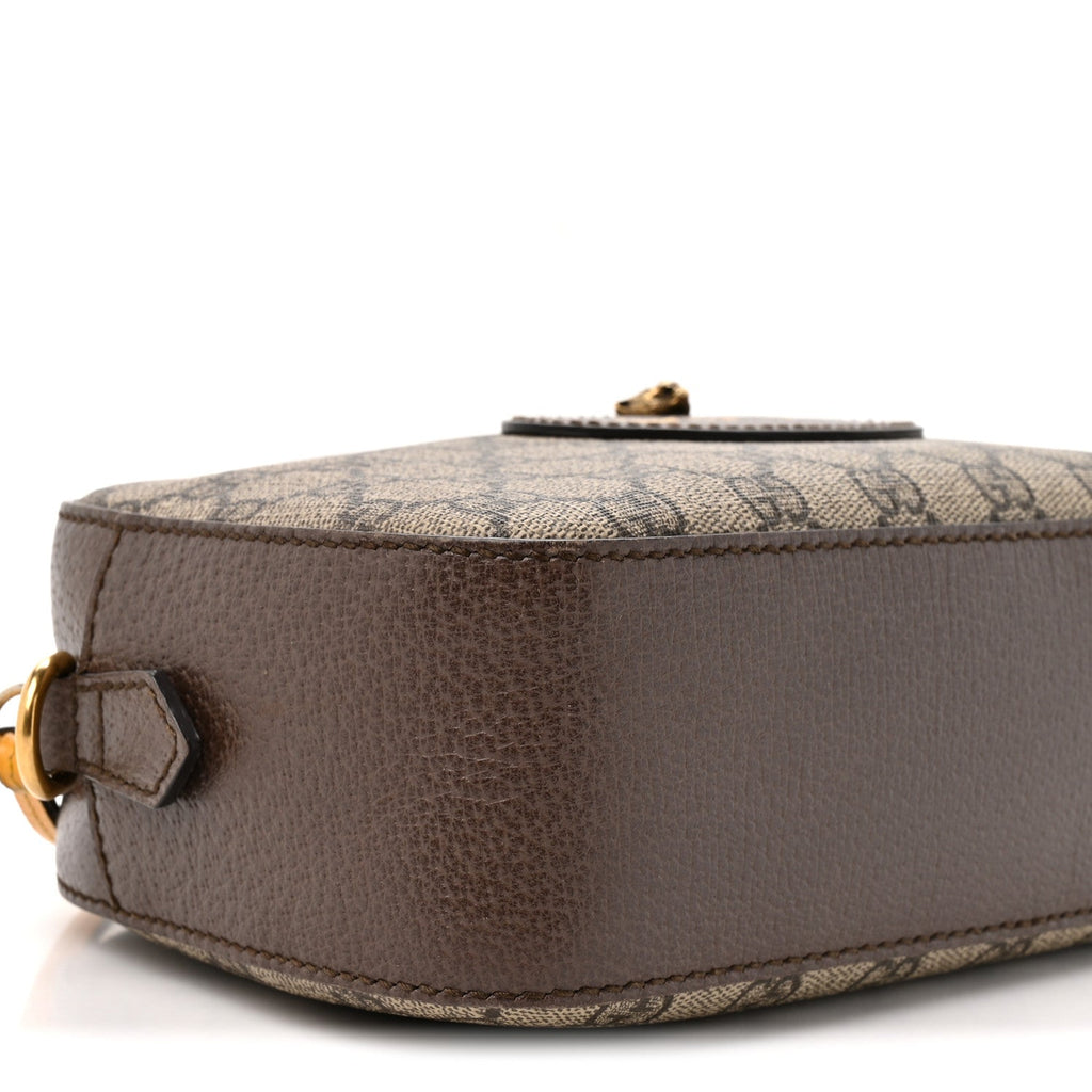 GG Supreme Monogram Web Neo Vintage Shoulder Bag Beige New Acero Crop
