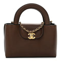 Caviar Nano Kelly Shopper Brown