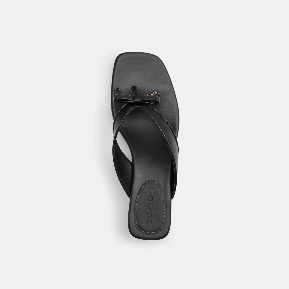 Coach Outlet Bow Thong Kitten Heel
