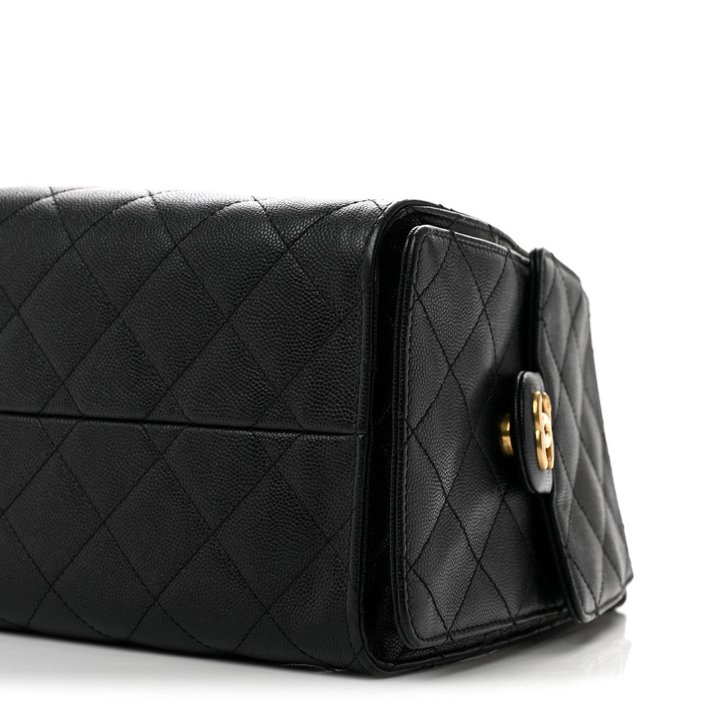 Caviar Quilted Small Chanel 25 Handbag Black