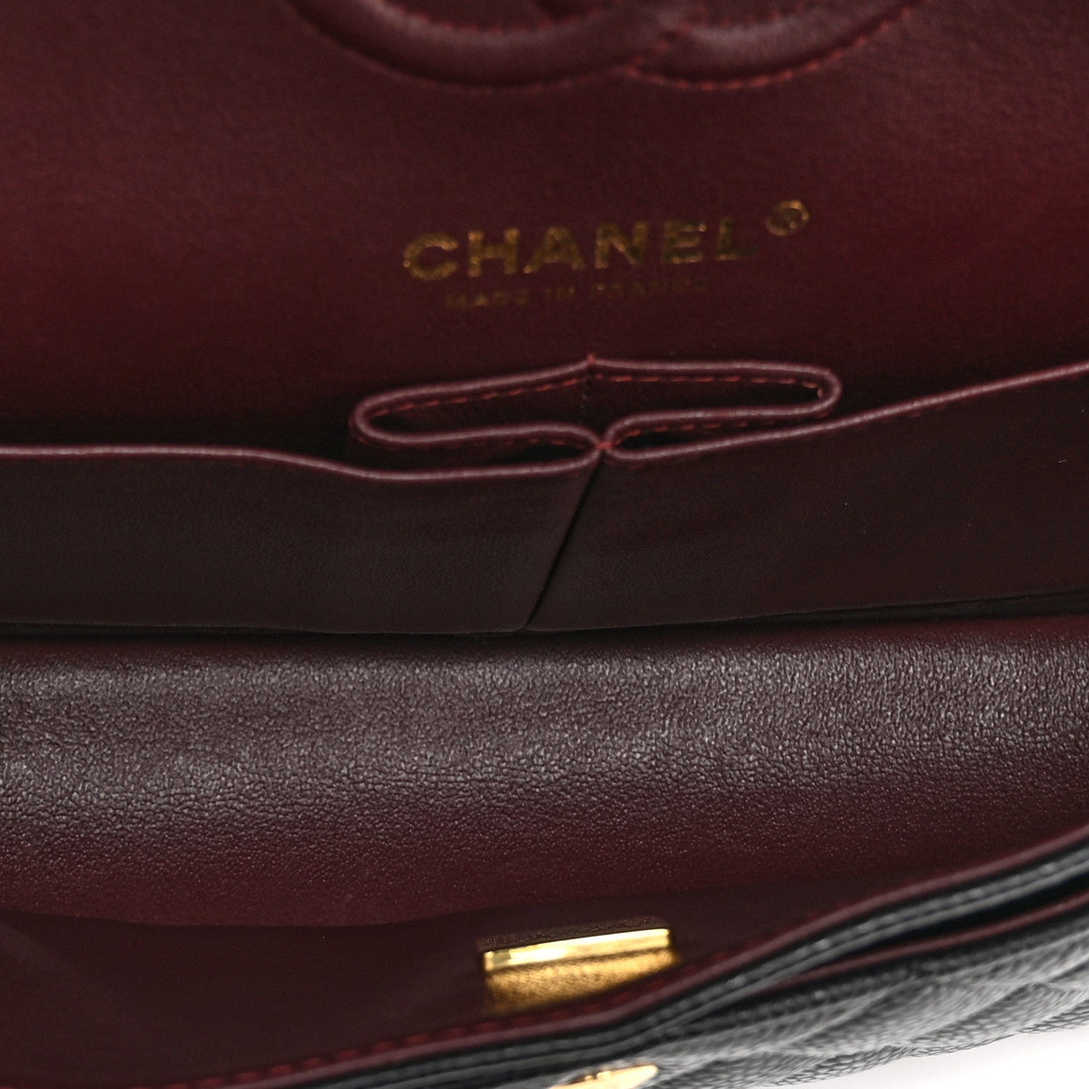 Caviar Quilted Small Double Flap Black