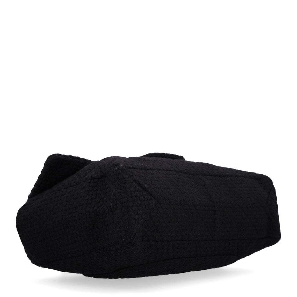 Wool Quilted XXL Reissue Flap Black