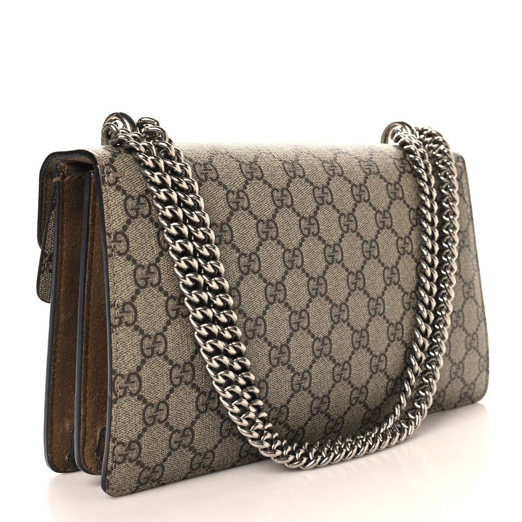 GG Supreme Monogram Small Dionysus Shoulder Bag Taupe