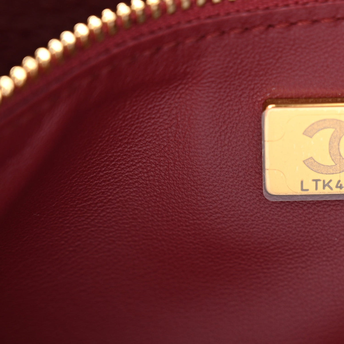 Grained Calfskin Small Souplissimo Maxi Flap Burgundy