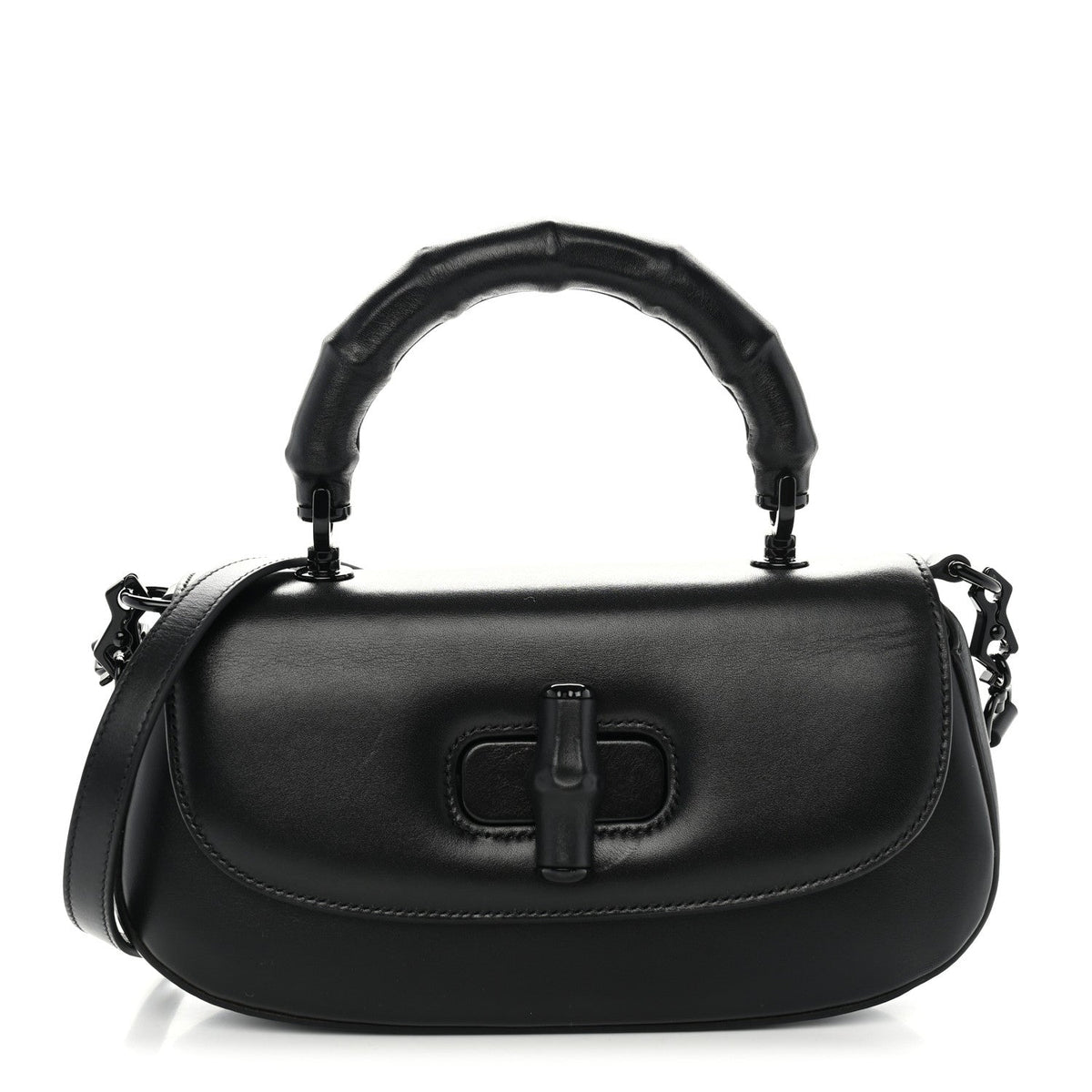 Calfskin Medium Bamboo Diva Black