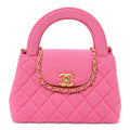 Jersey Quilted Nano Kelly Shopper Pink