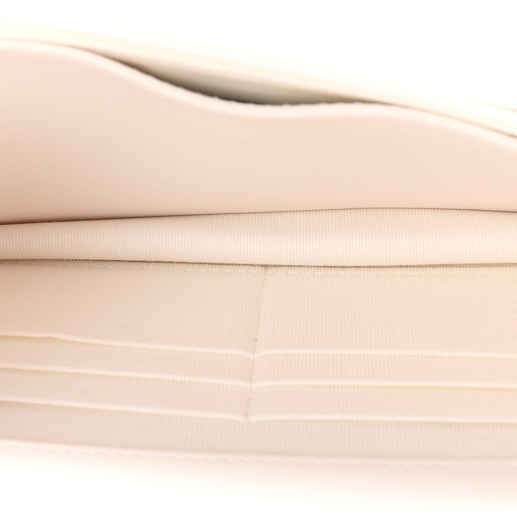 Lambskin Quilted Resin CC Mini Flap Bag White Black