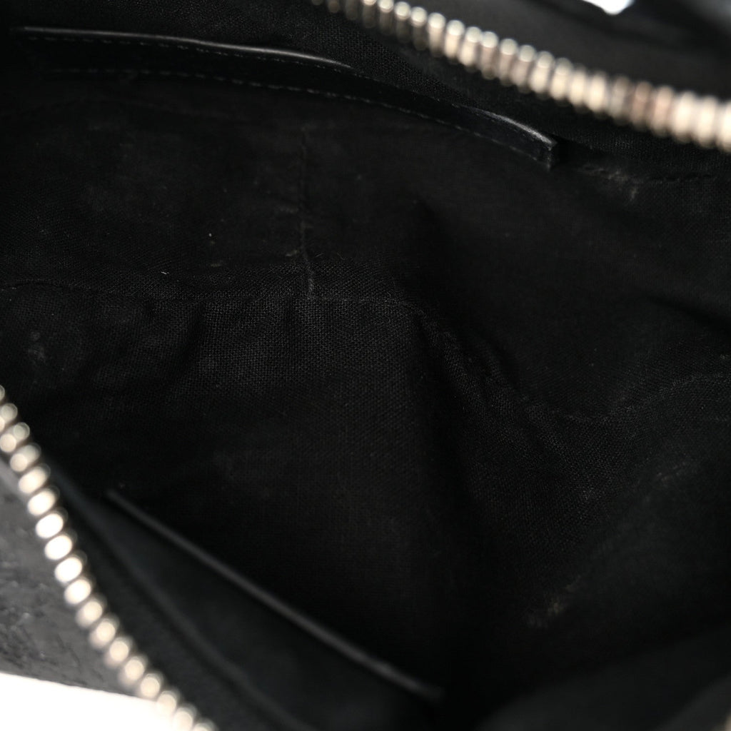 Agneau Arena Pierced Le Cagole Shoulder Bag XS Black