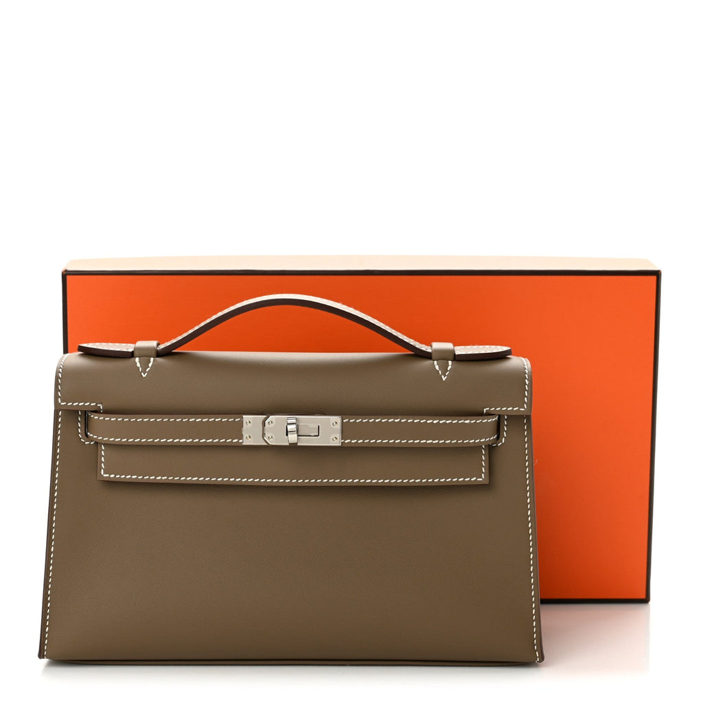 Swift Kelly Pochette Clutch Etoupe