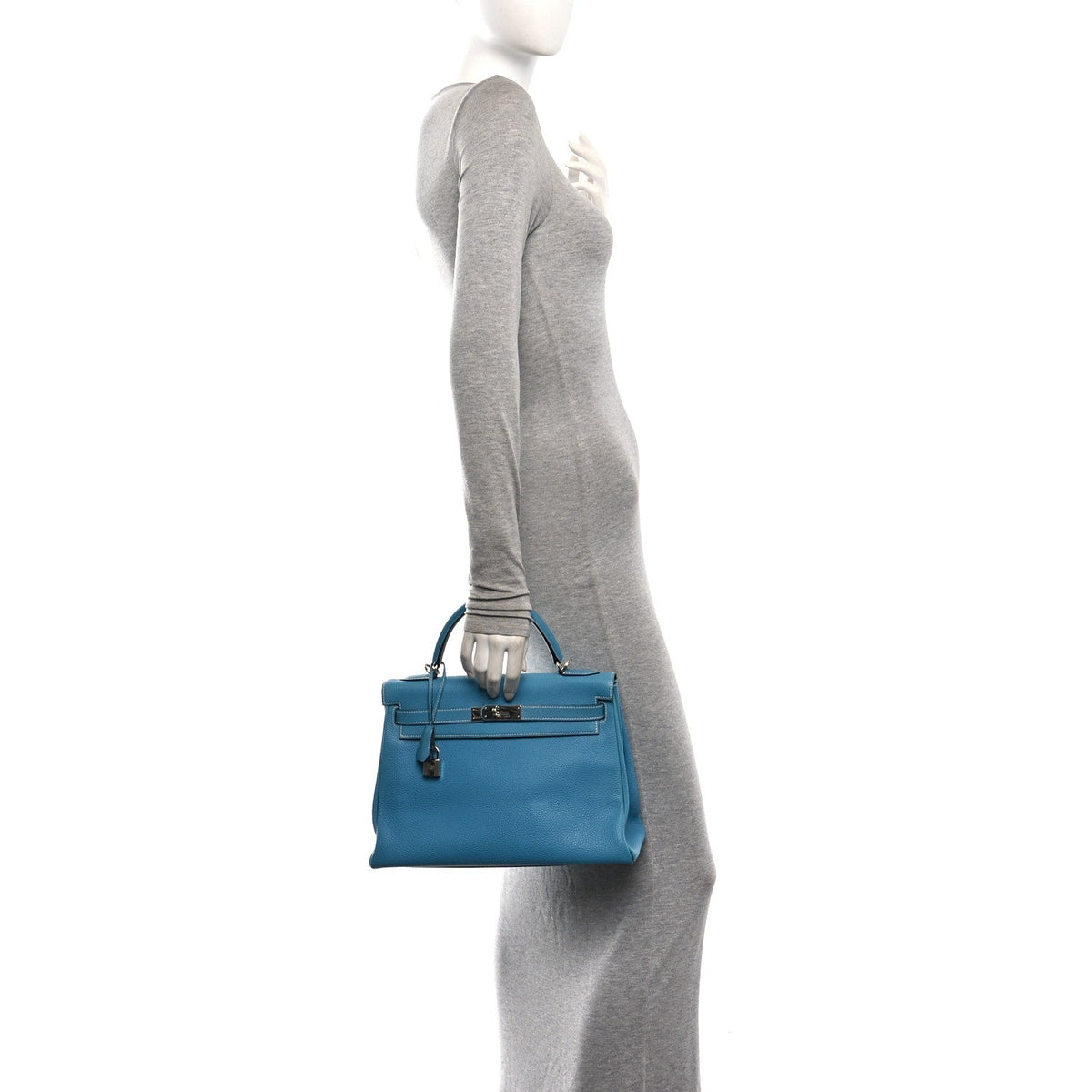 Togo Kelly Retourne 32 Bleu Jean