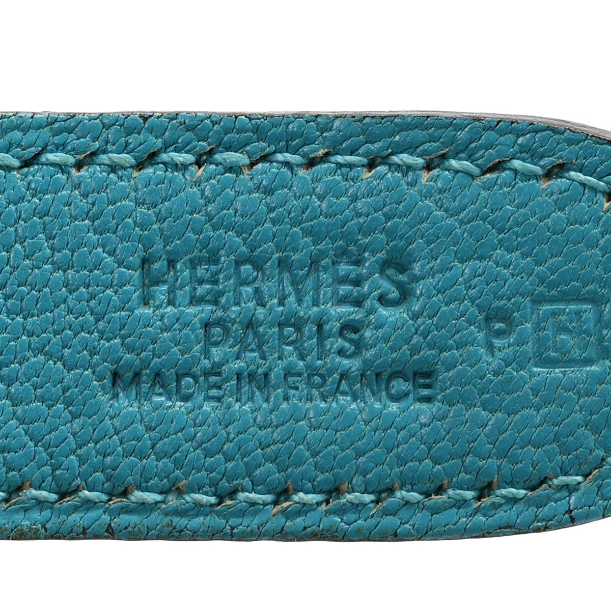 Chevre de Coromandel Trim 31 Shoulder Bag Turquoise